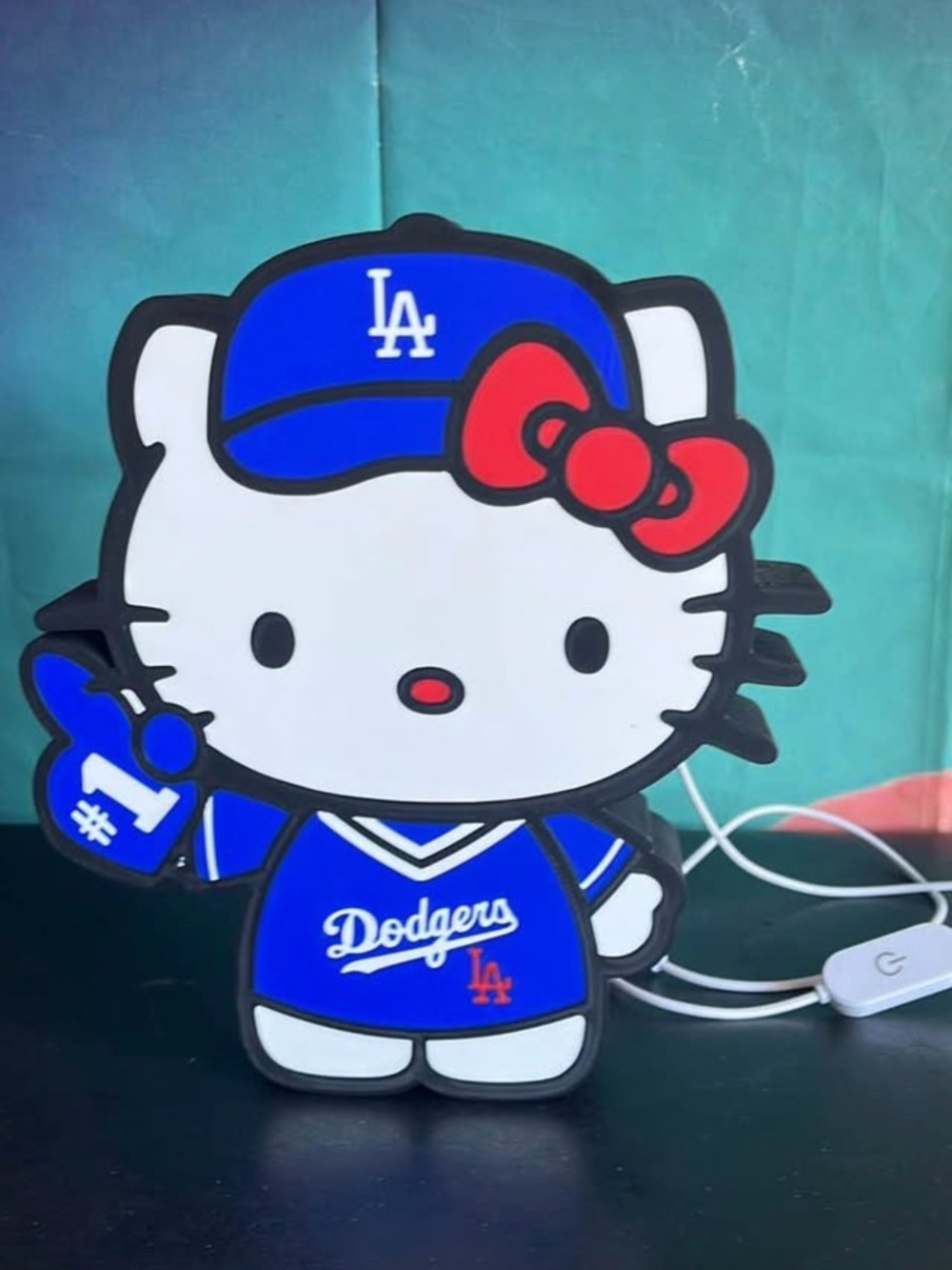 Hello Kitty // Dodgers Night Light